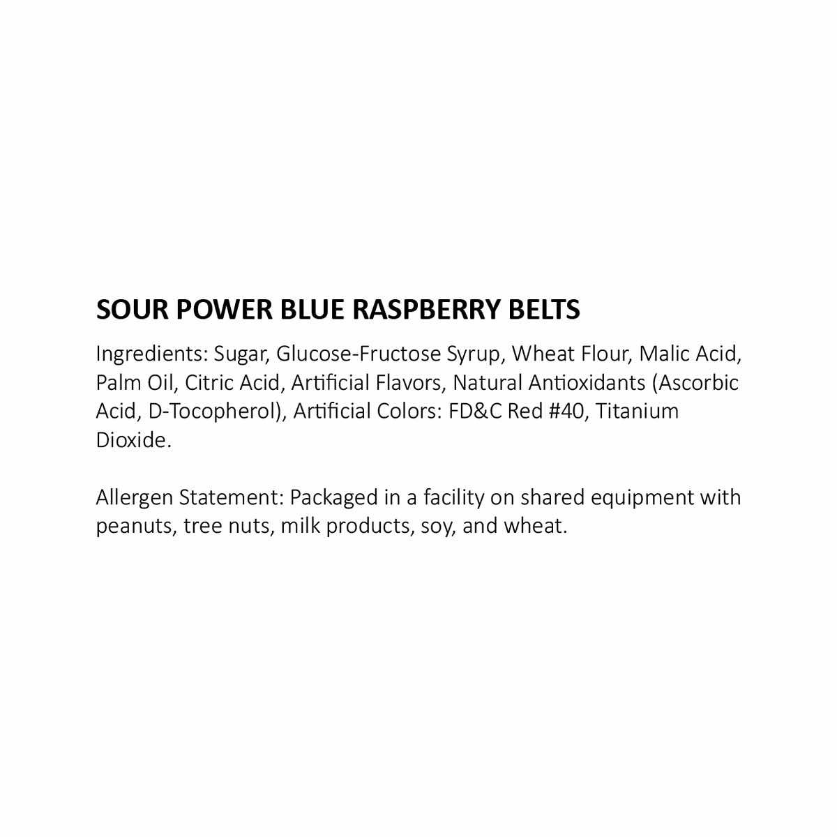  Sour Power Belts Blue Raspberry (1 lb.)