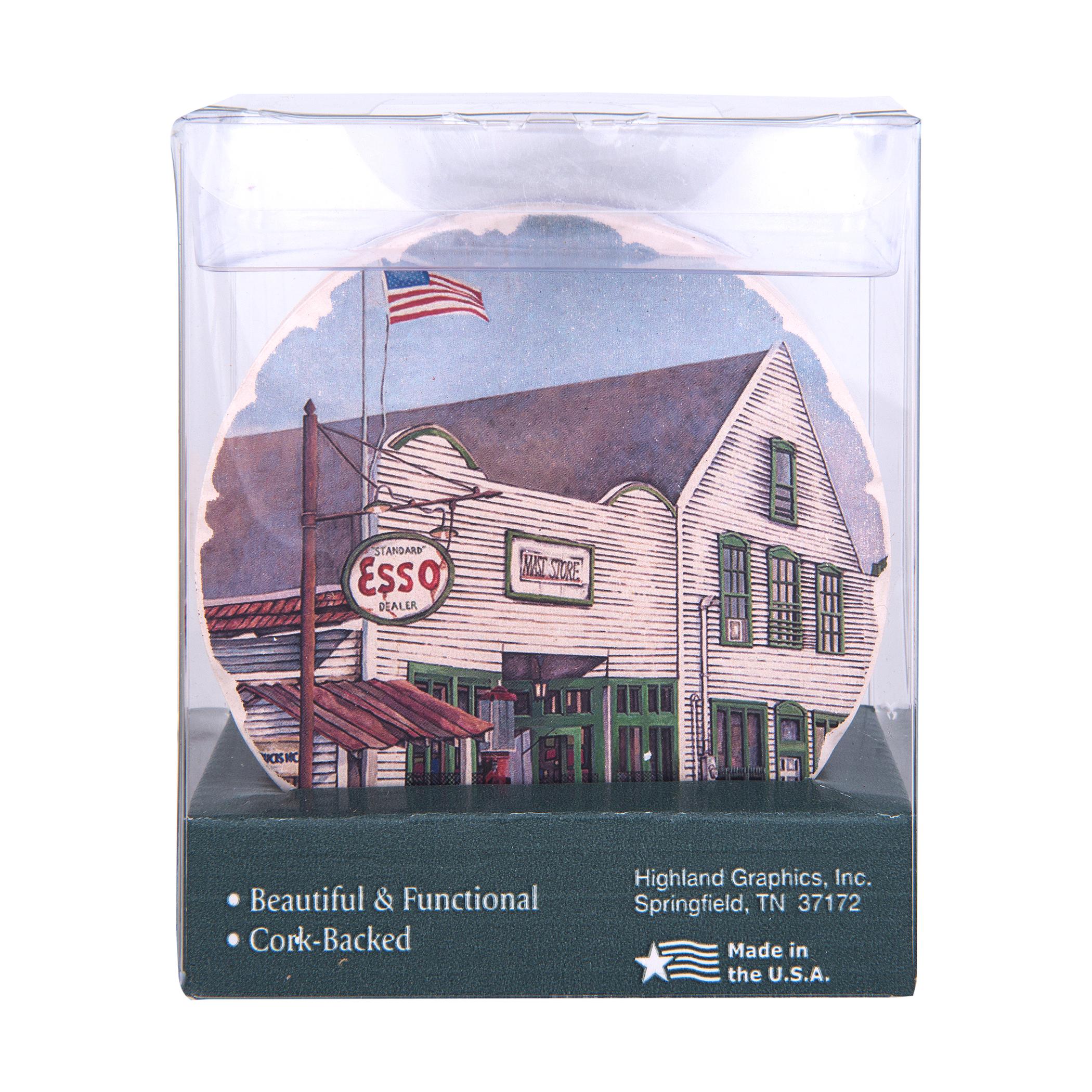 Mast General Store Original Mast General Store Set Of 4 Round Coasters